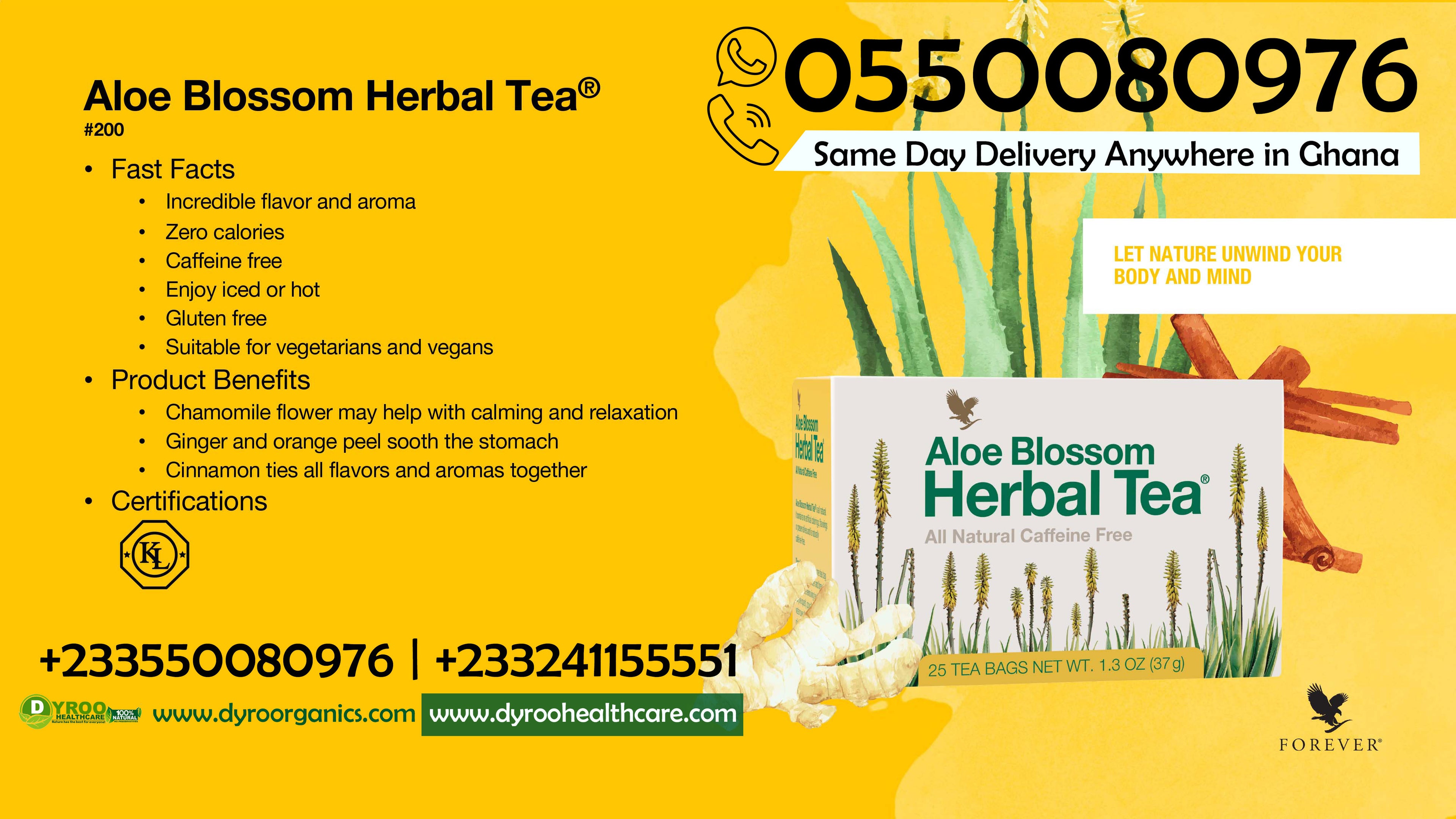 Aloe Blossom Herbal Tea Kumasi