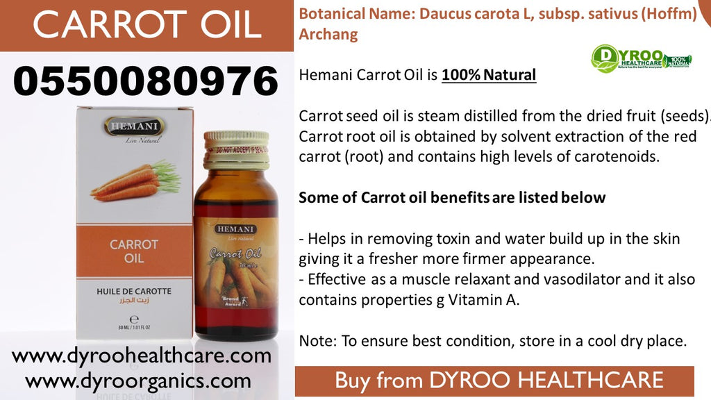 Benefits of Carrot Oil