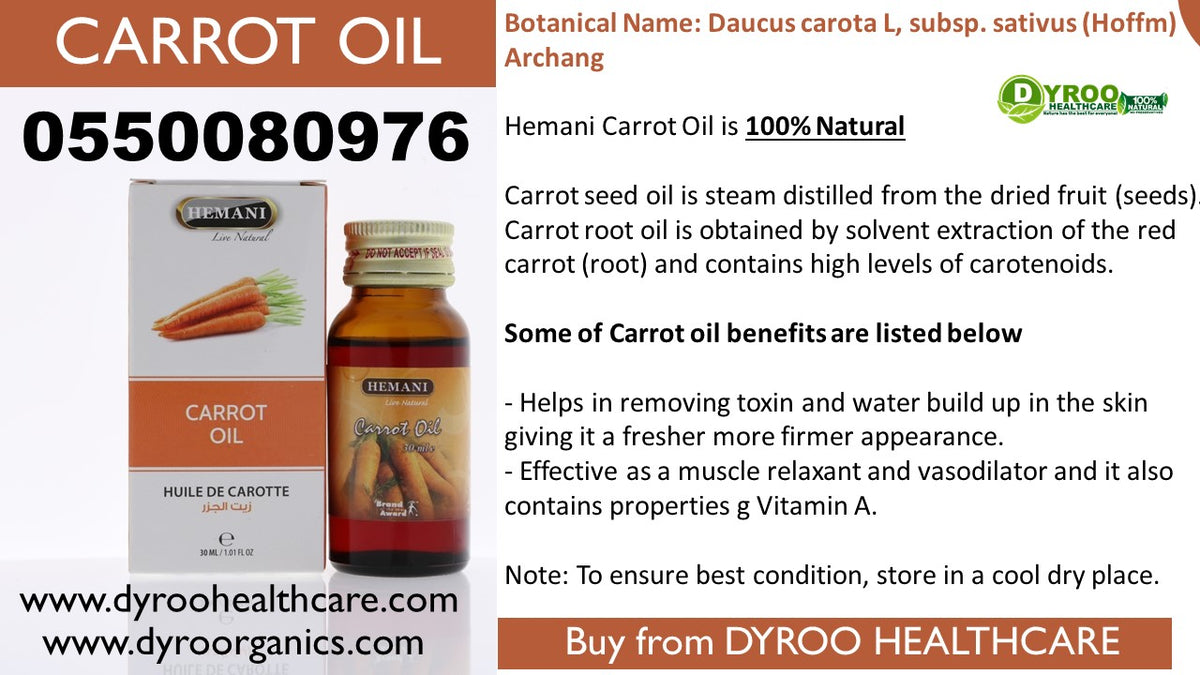 Benefits of Carrot Oil