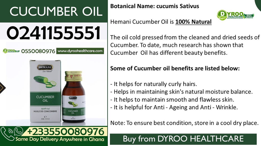 Benefits of Cucumber Oil