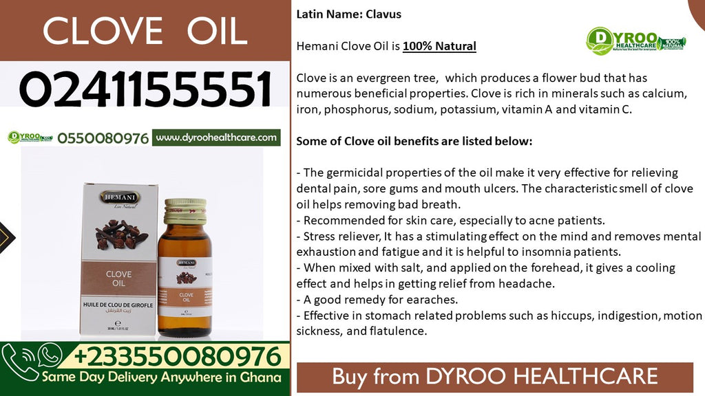 Benefits of Hemani Clove Oil