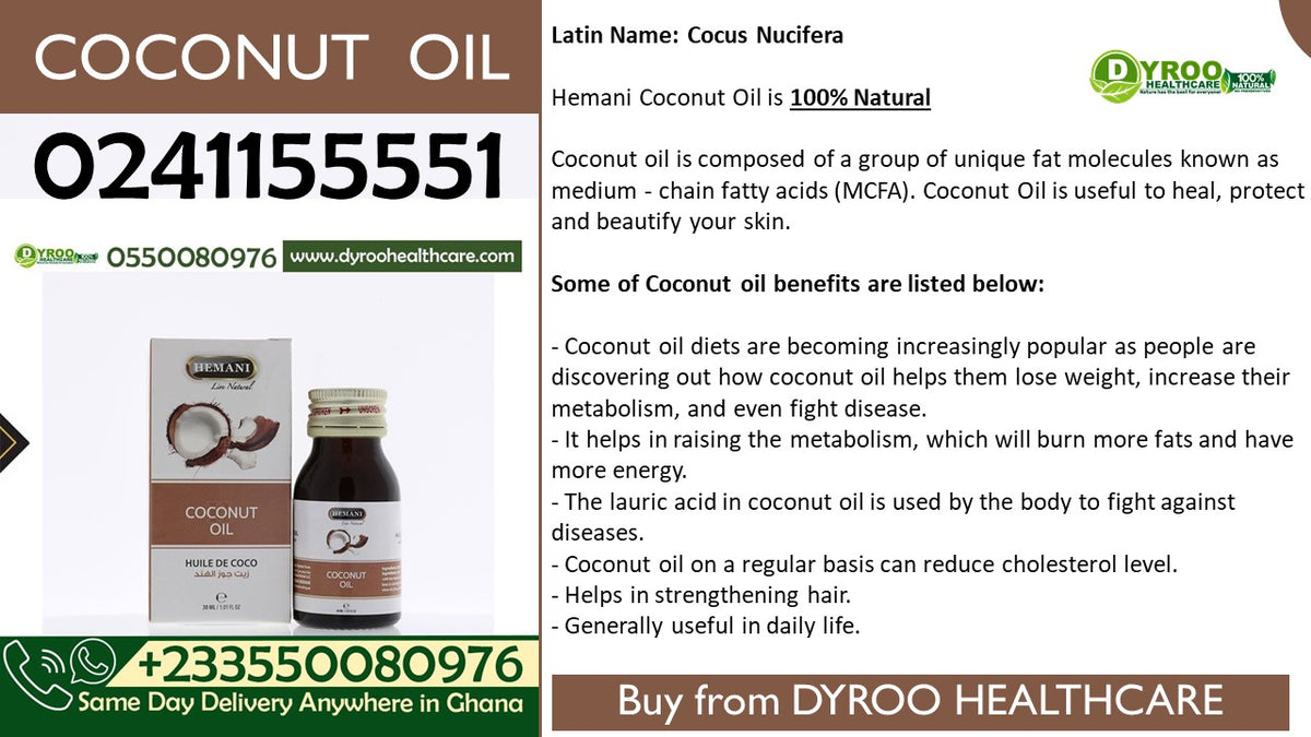 Benefits of Hemani Coconut Oil