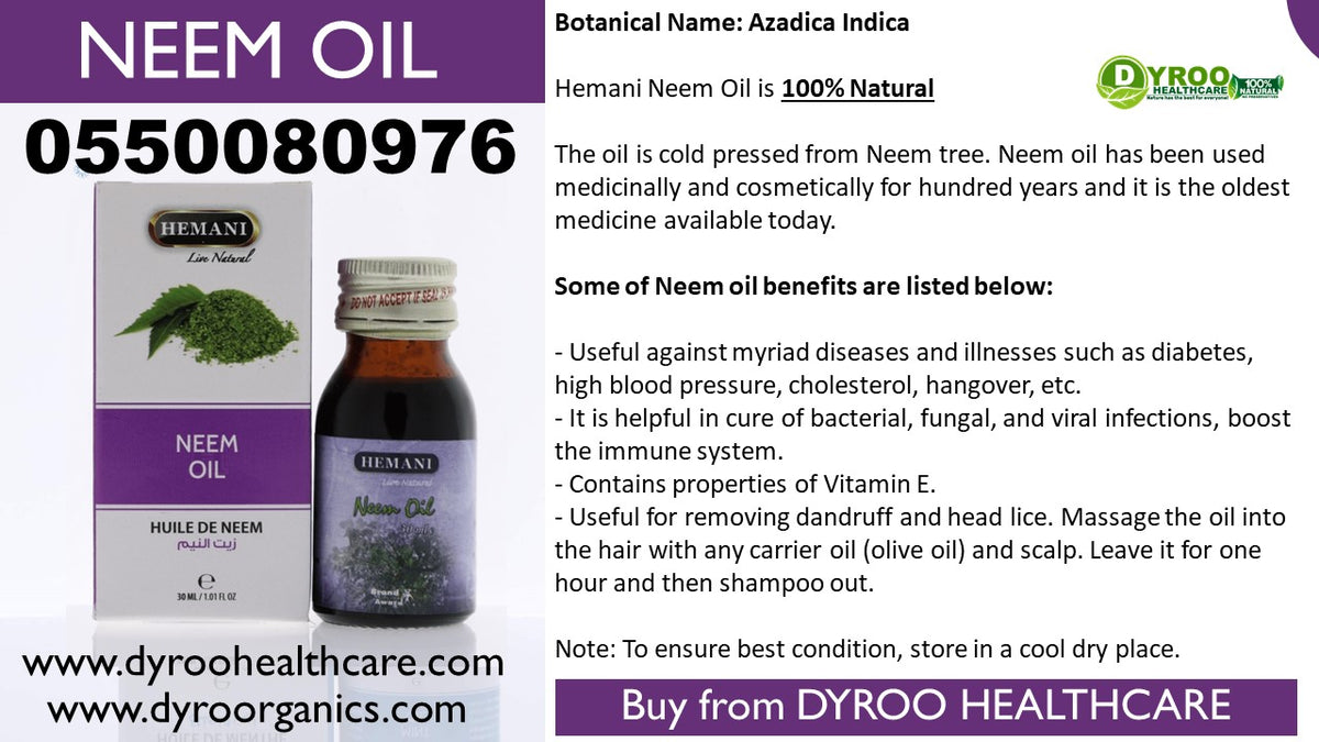 Benefits of Hemani Neem Oil