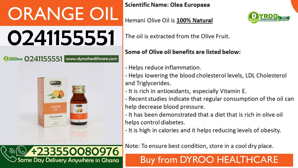 Benefits of Hemani Orange Oil