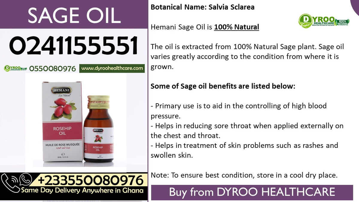 Benefits of Hemani Sage Oil