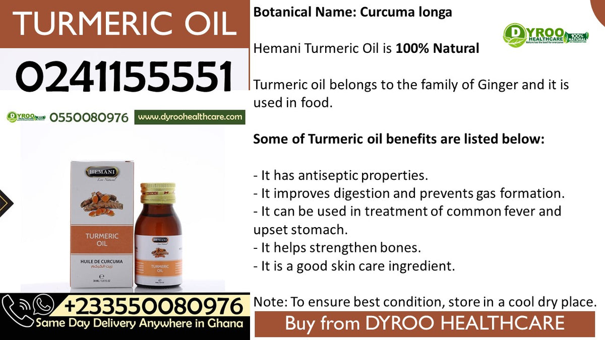 Benefits of Hemani Turmeric Oil