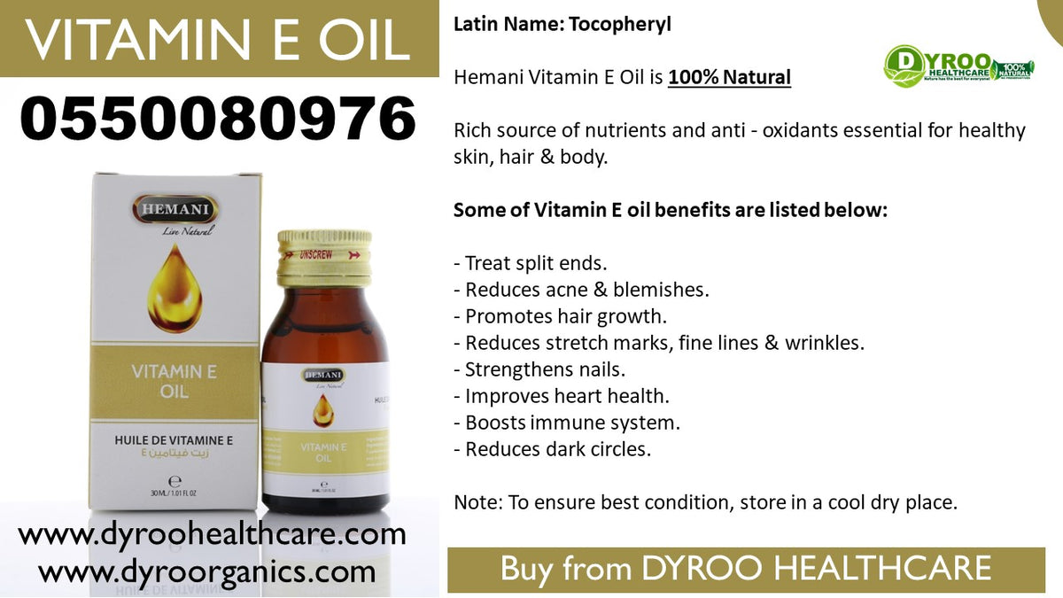Benefits of Hemani Vitamin E Oil