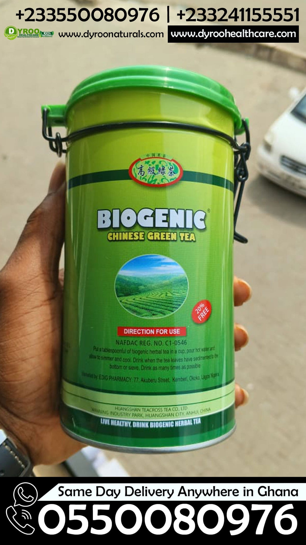 Biogenic Chinese Green Tea b/s