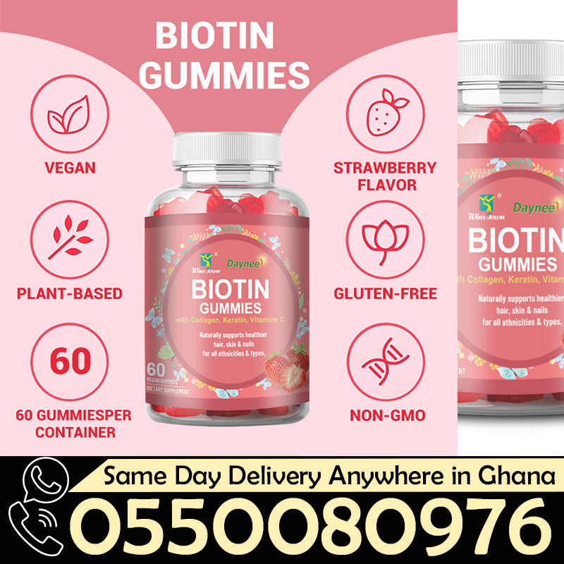 Biotin Gummies with Collagen, Keratin & Vitamin C