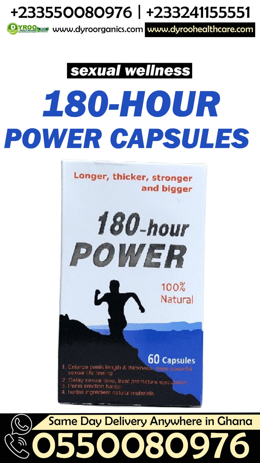 Buy 180-Hour Power Capsules Kumasi