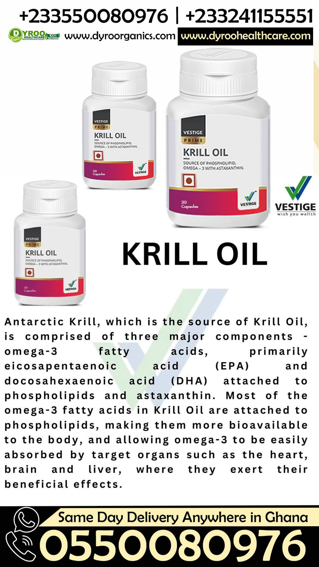 Buy Vestige Krill Oil Capsules in Ghana