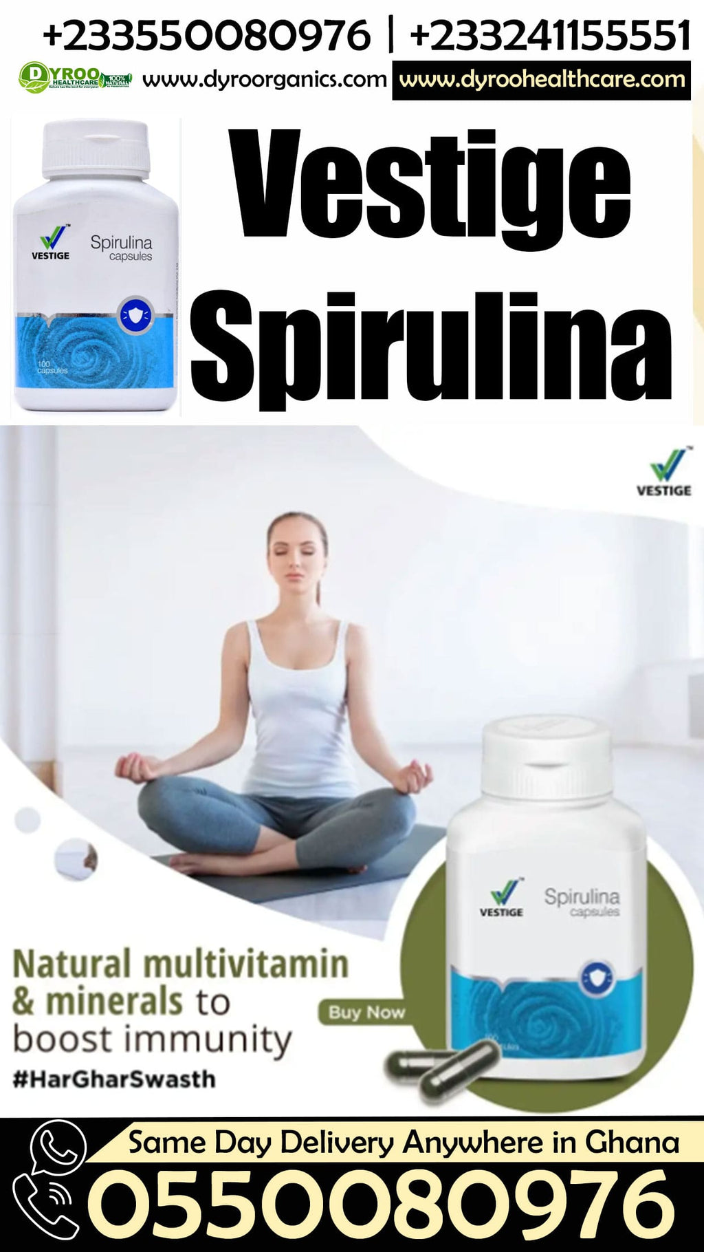 Buy Vestige Spirulina Capsules in Kumasi