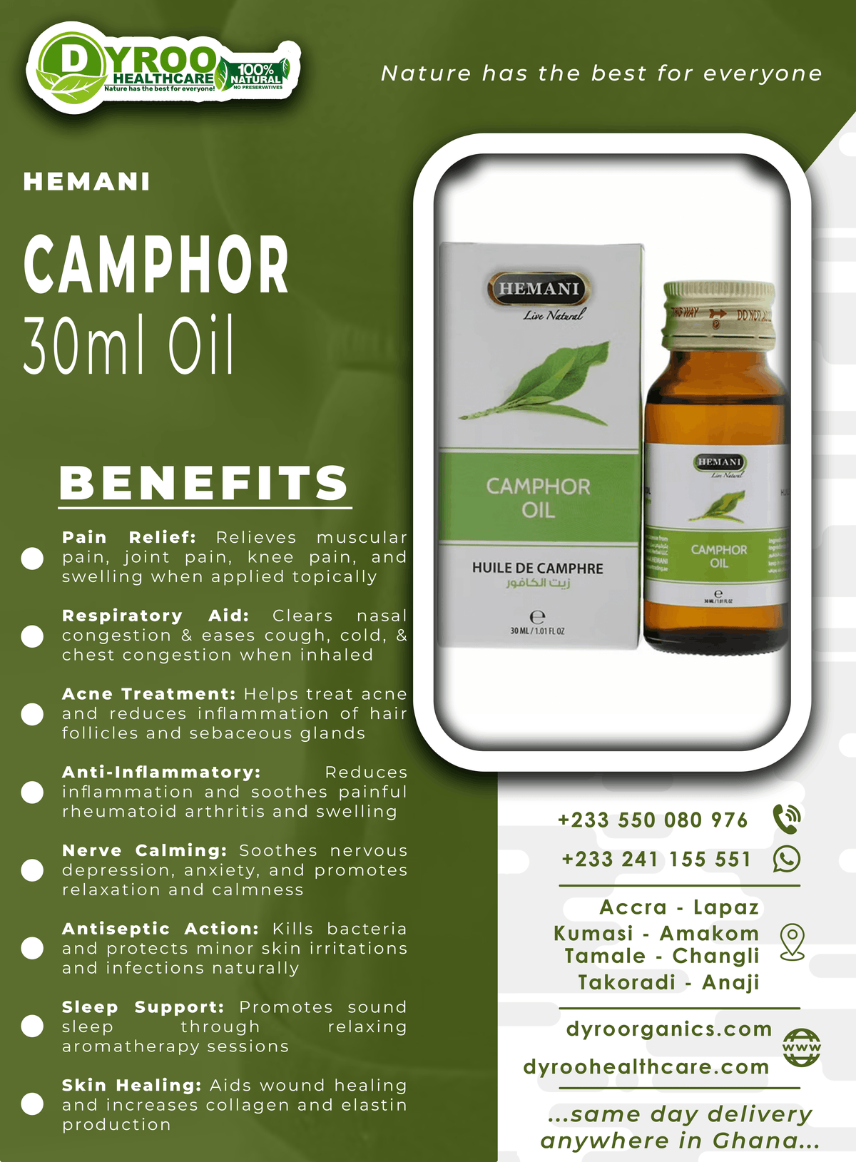 Benefits of Camphor Oil 