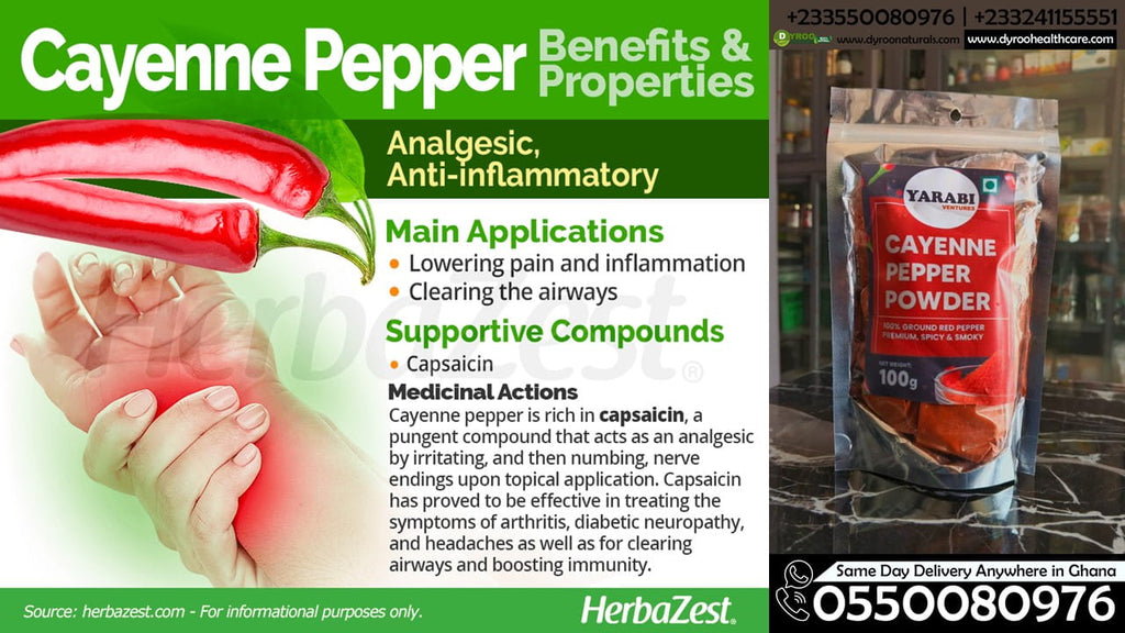 Cayenne Pepper Powder 100g | Raw Organic Powder