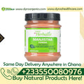 Organic Dr Herbalist Manjistha Powder by Dyroo Naturals in a 100g package, showcasing the fine reddish powder in a clear container.