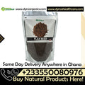 Raw organic flax seeds in a clear glass jar, highlighting Dyroo Naturals brand and 200-gram packaging for healthy eating.