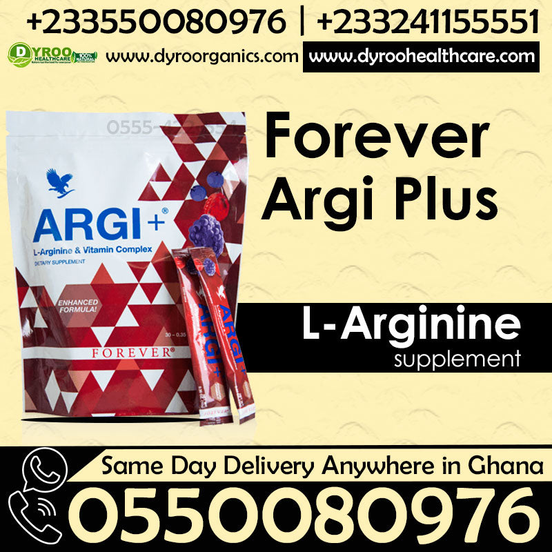 Dyroo Naturals Argi Plus L-arginine supplement bottle with label, featuring a white and green design.