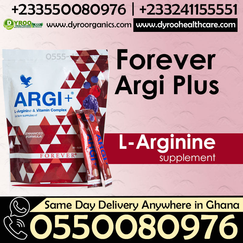 Dyroo Naturals Argi Plus L-arginine supplement bottle with label and capsules, showcasing the dietary supplement for improved performance.