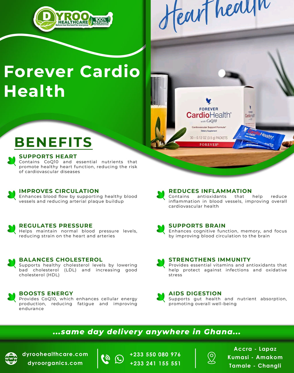 Forever Cardiohealth with CoQ10 Benefits