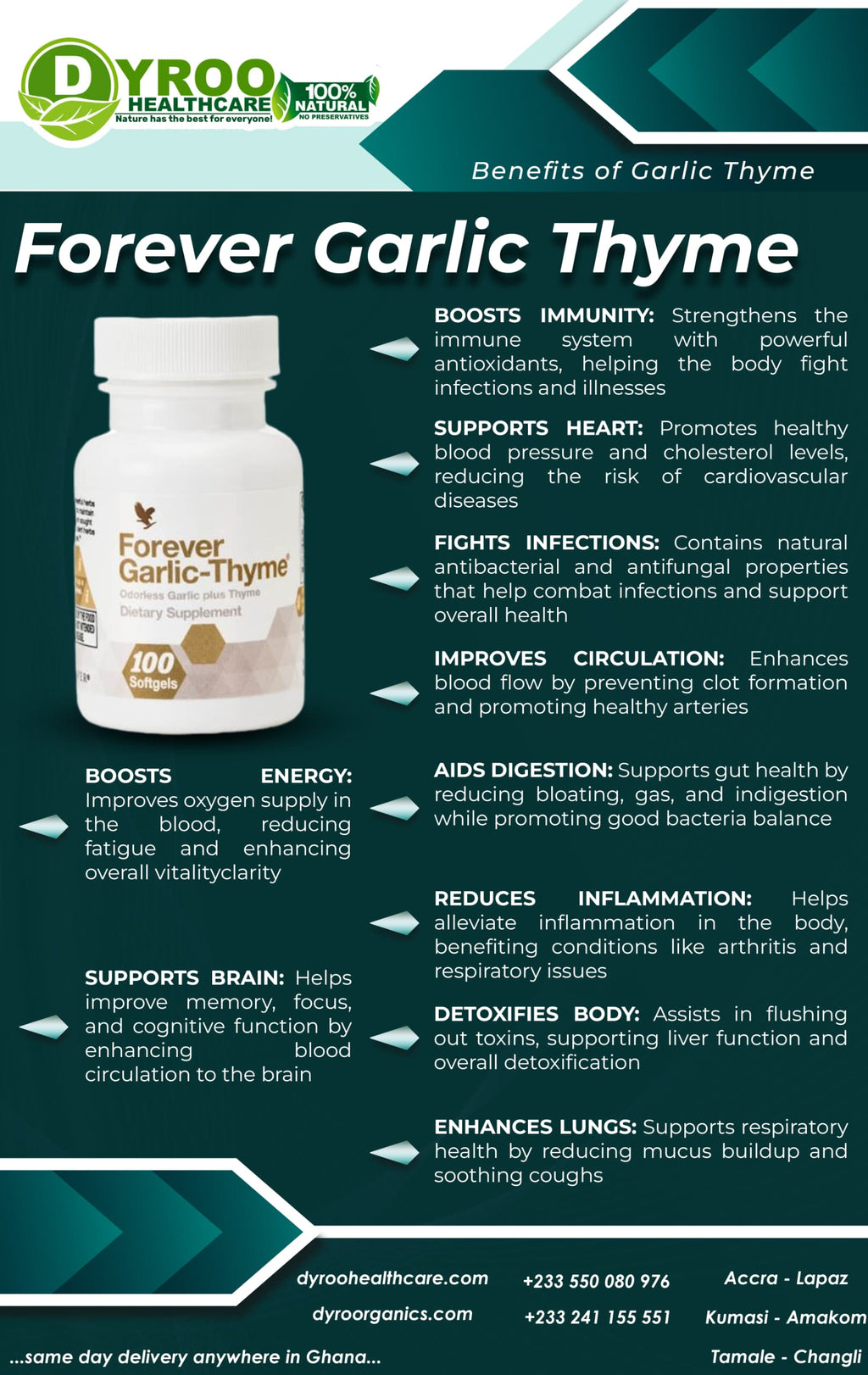 Forever Garlic Thyme Benefits