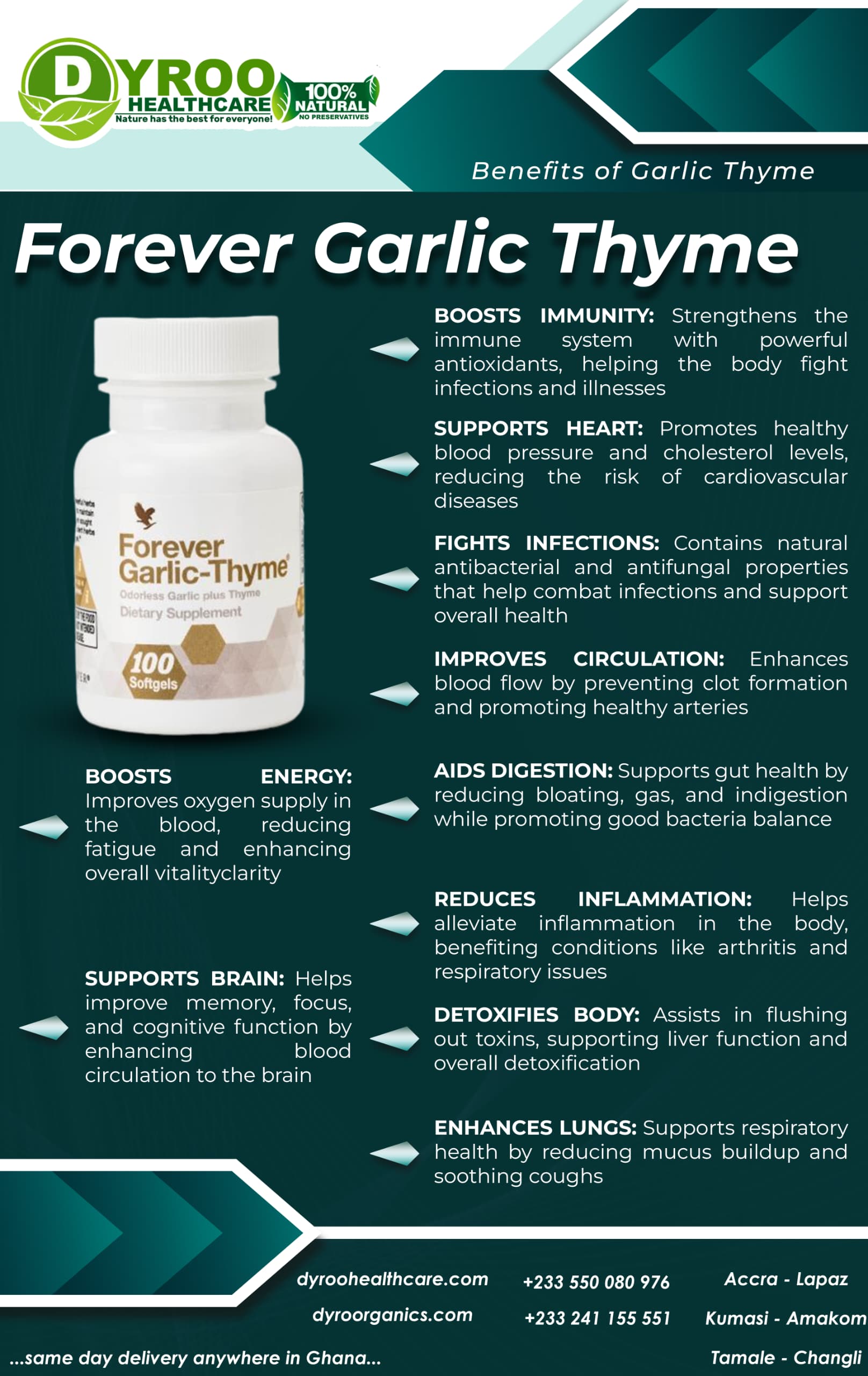 Forever Garlic Thyme Benefits