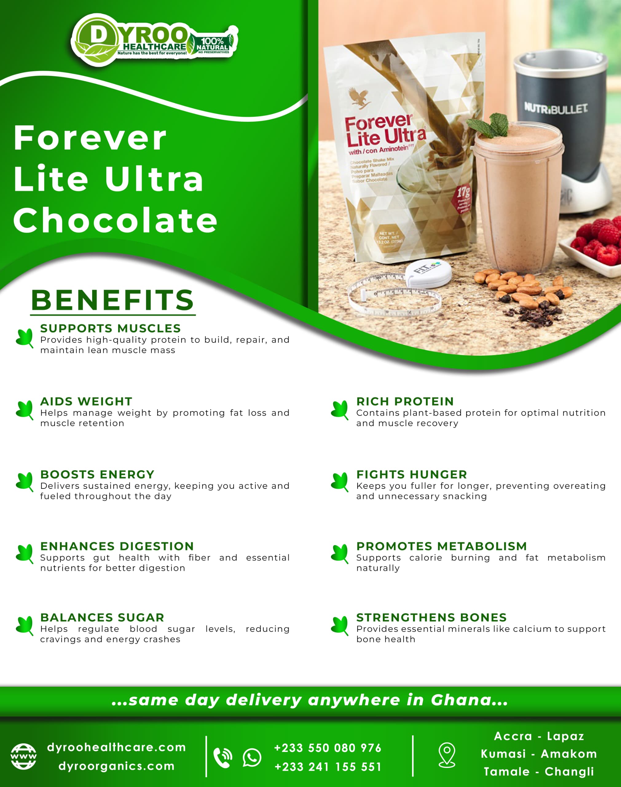 Forever Lite Ultra Chocolate Benefits