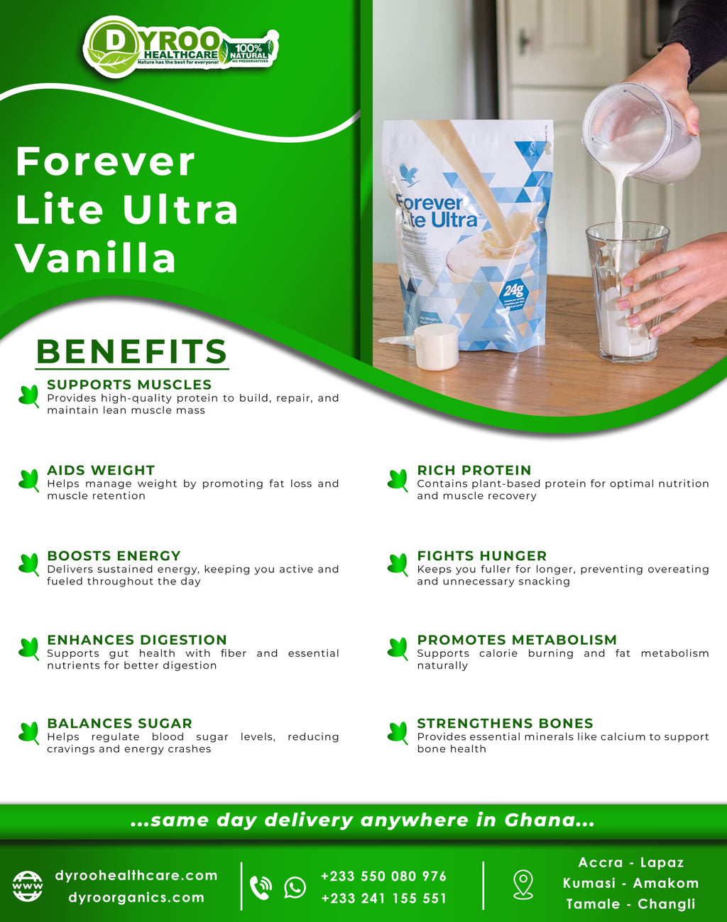 Forever Lite Ultra Vanilla Benefits