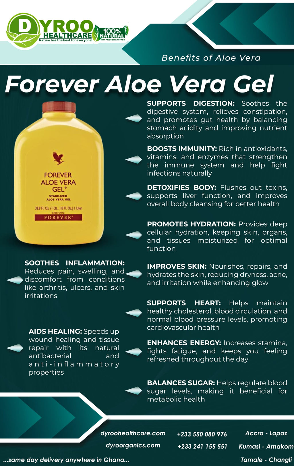 Forever Living Aloe Vera Gel Ghana