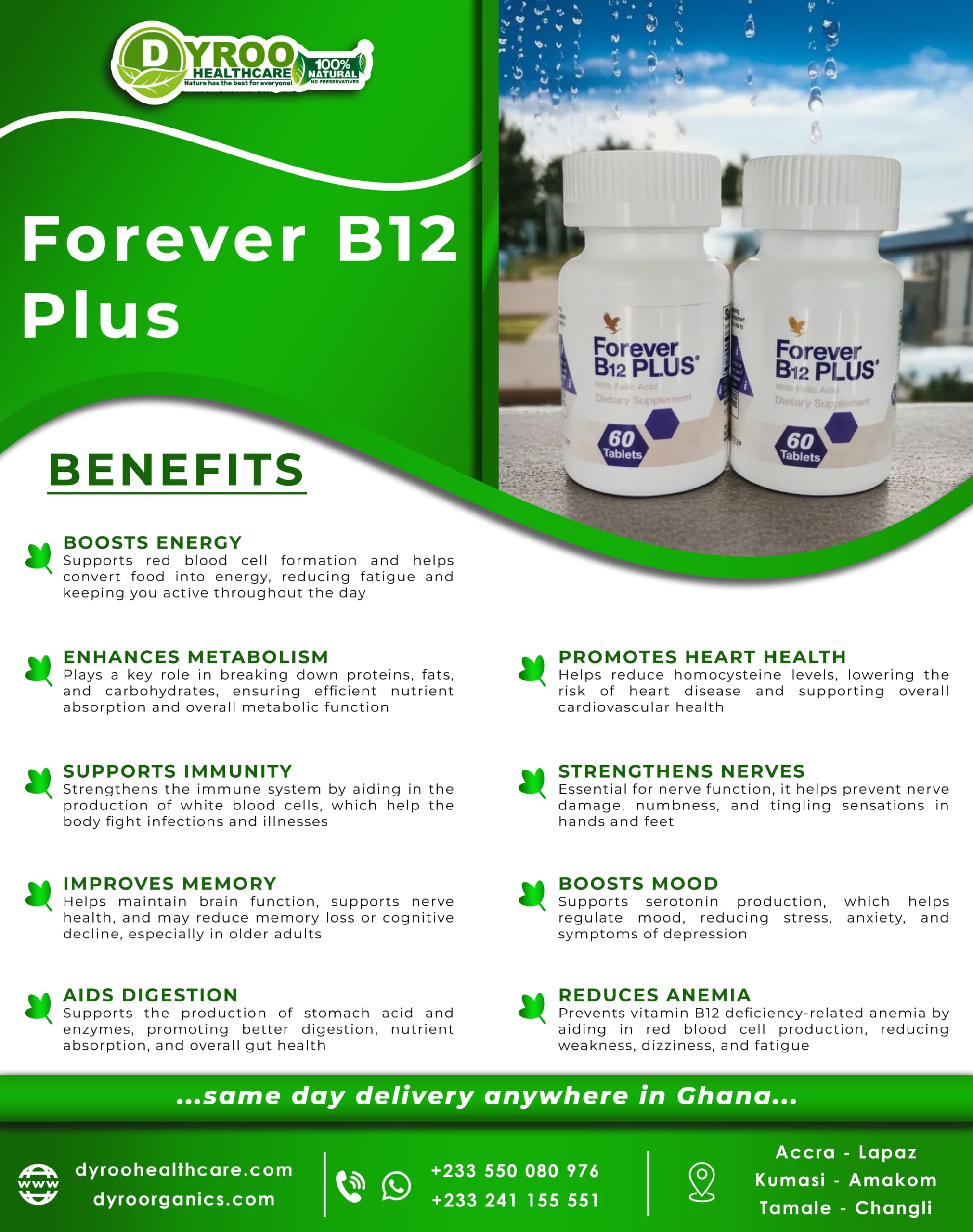 Forever B12 Plus Benefits