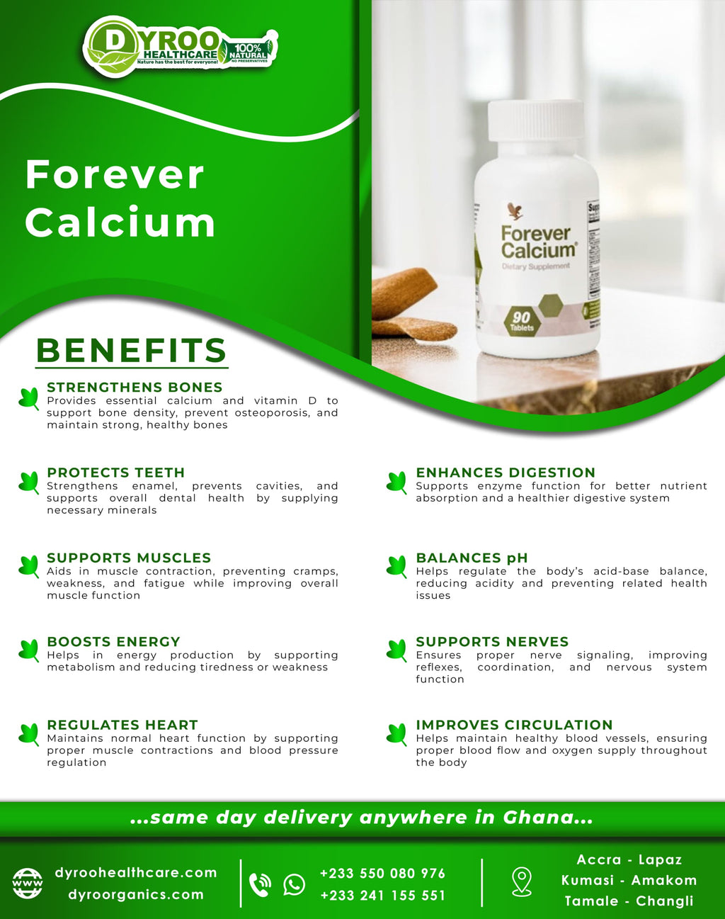 Forever Living Calcium Benefits