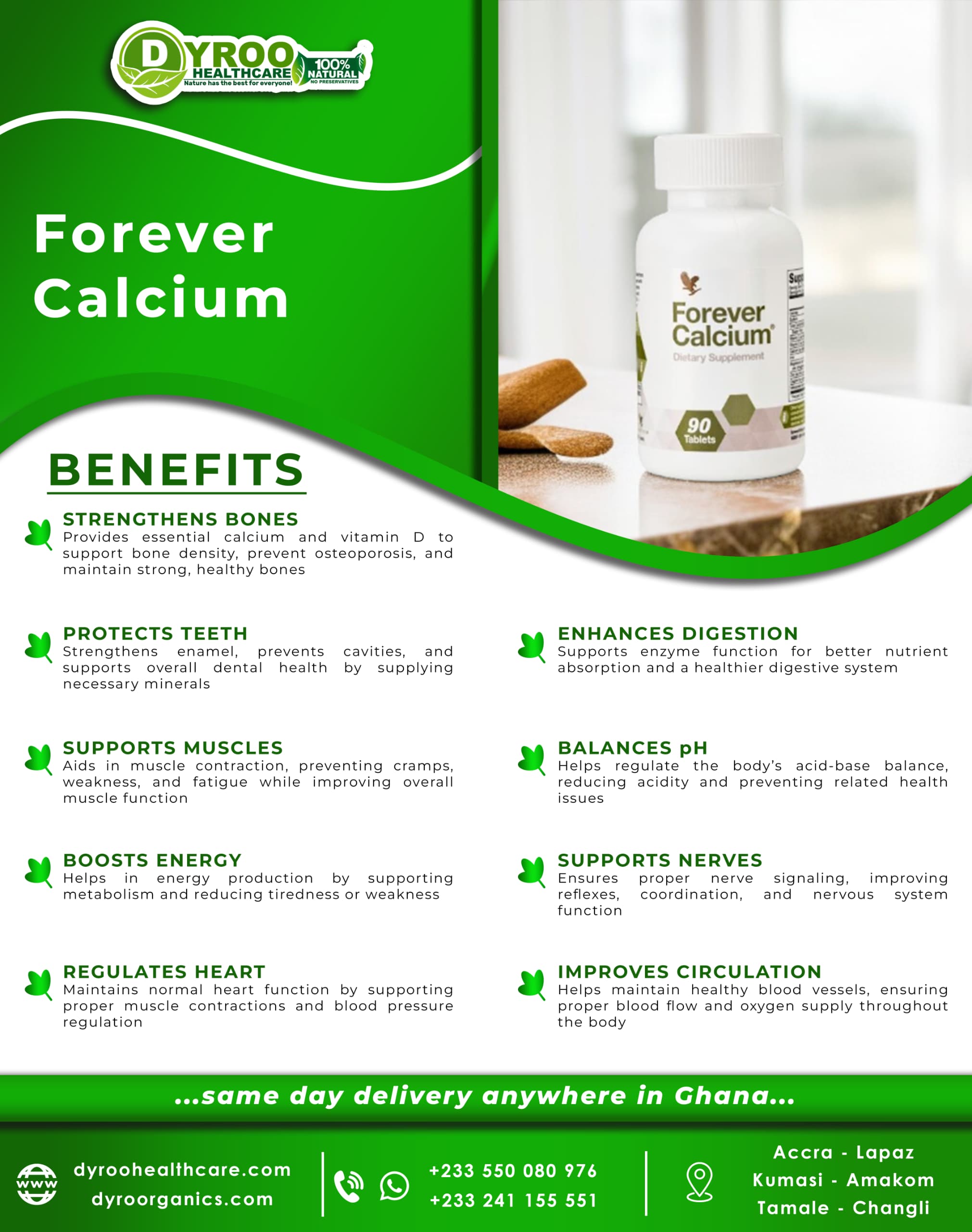 Forever Living Calcium Benefits