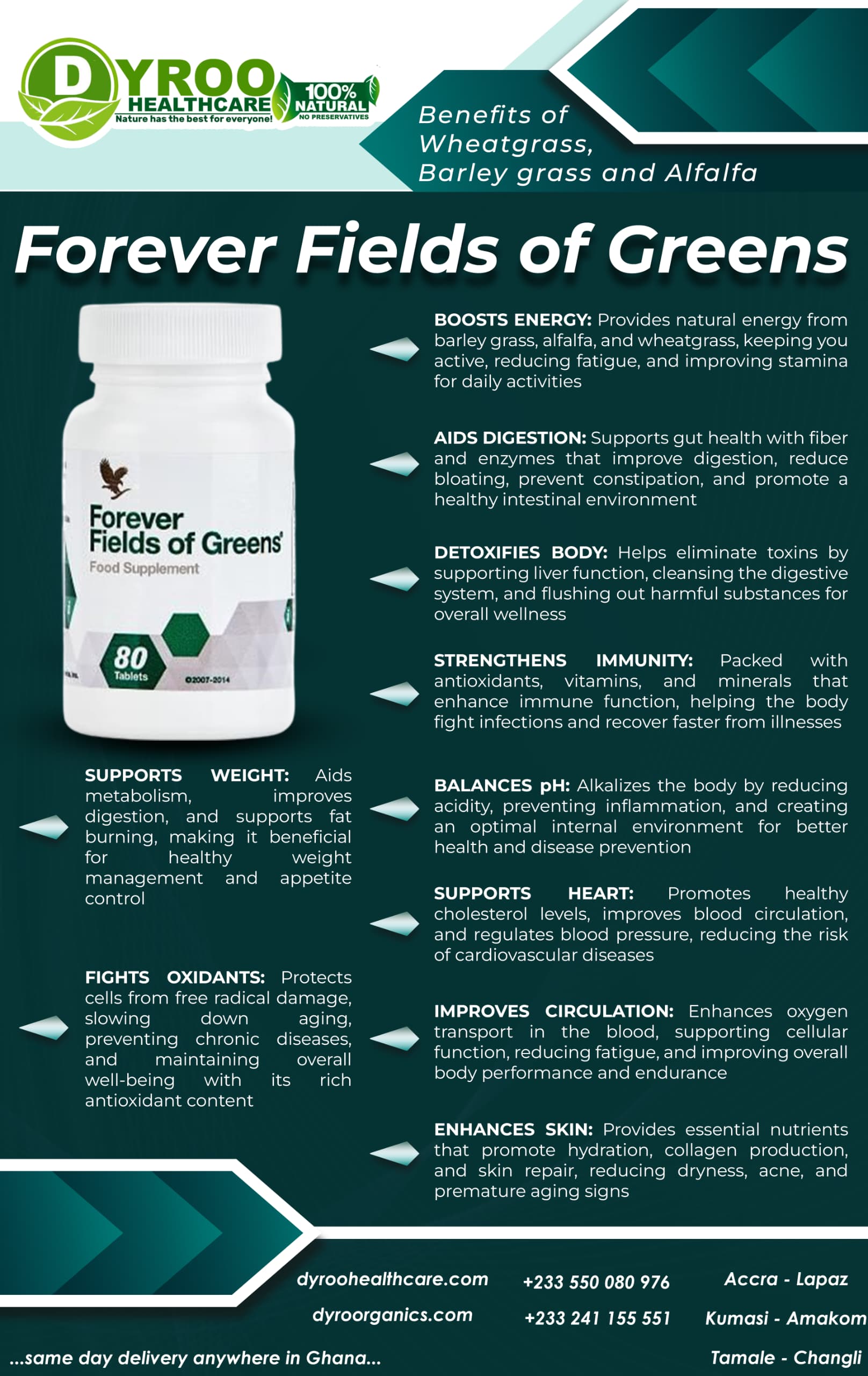 Forever Living Fields of Greens Takoradi