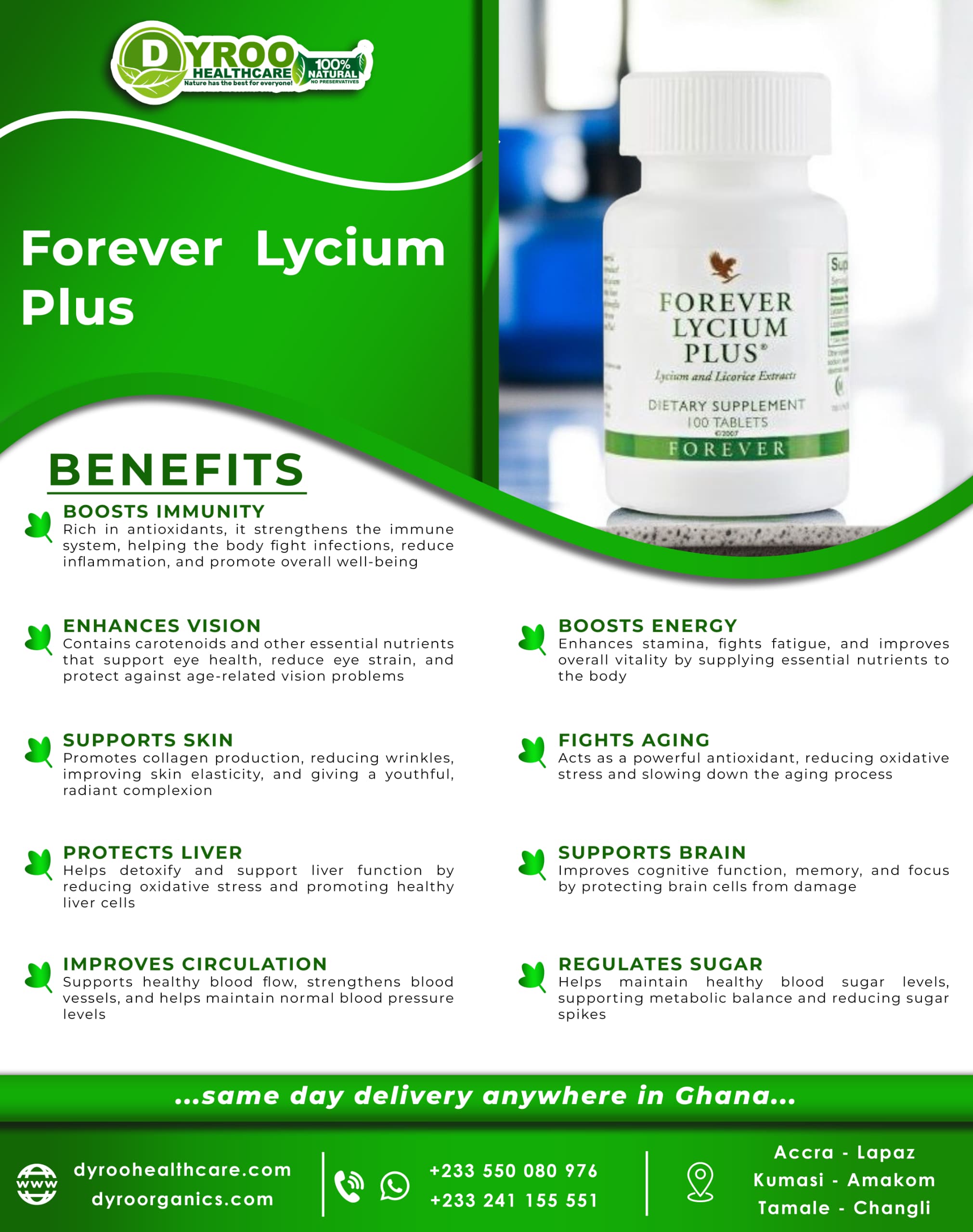 Forever Lycium Plus Benefits