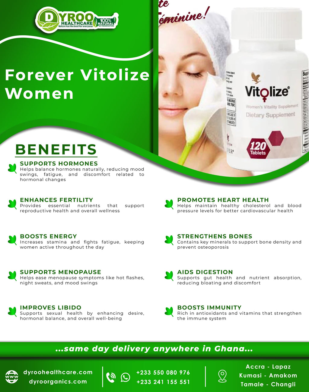 Forever Vitolize Women Benefits