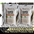 Organic Hemani Super Ashwagandha Powder in a 200g package by Dyroo Naturals, showcasing the herbal powder in its container.
