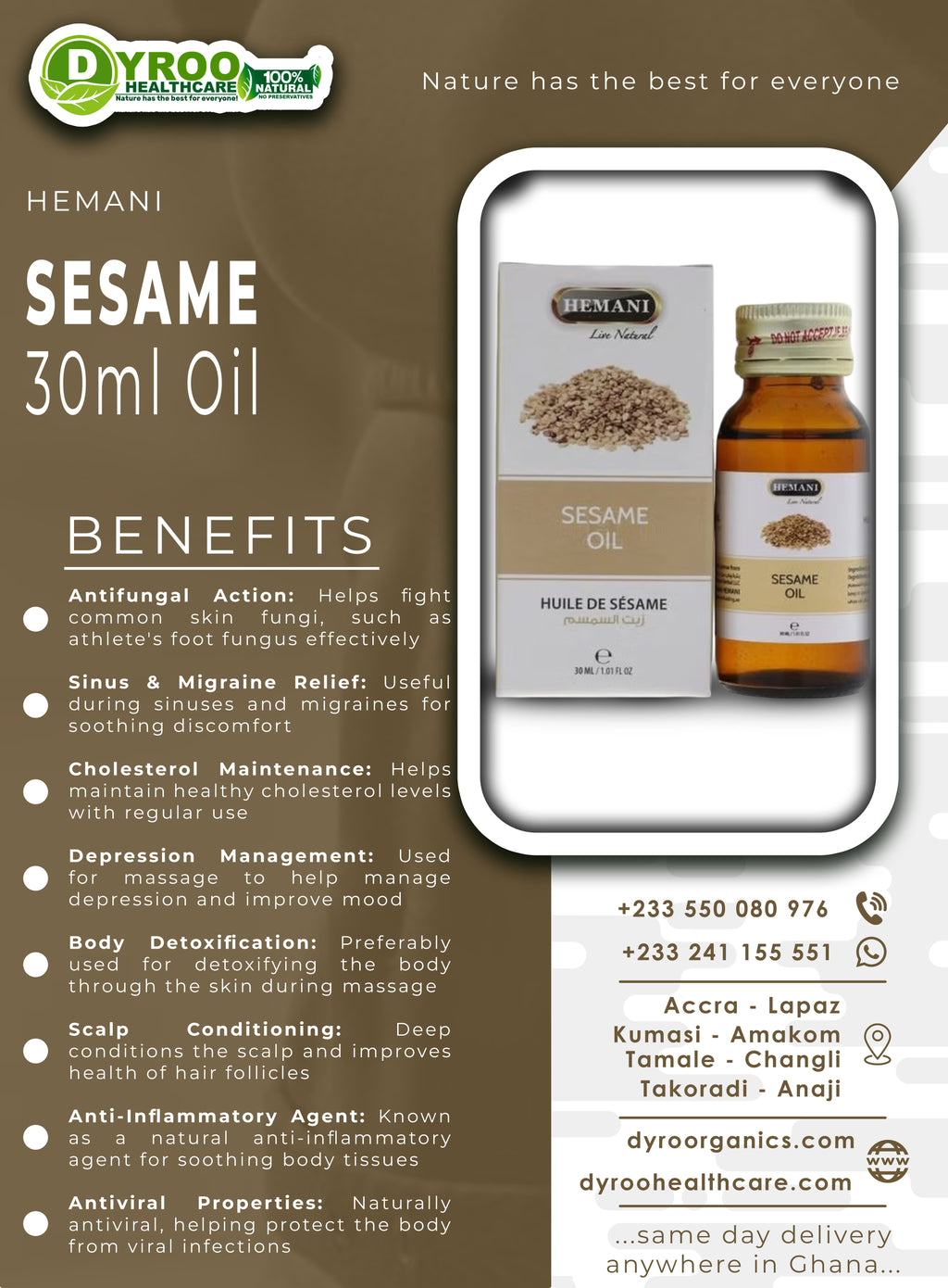 Hemani Sesame Oil 30ml