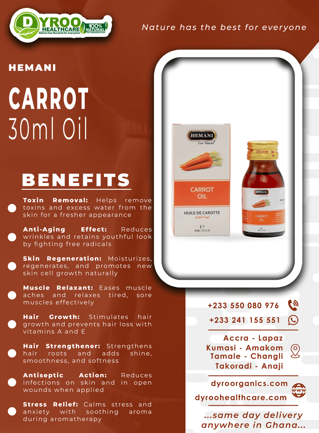 Hemani Carrot Oil Benefits