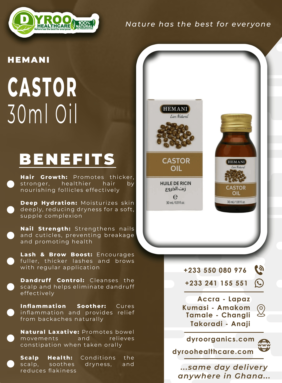 Hemani Castor Oil Benefits