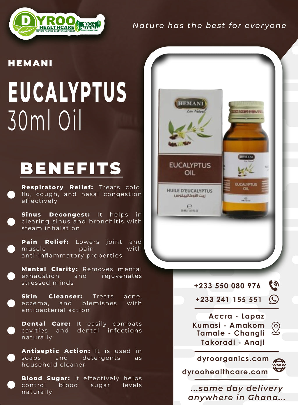 Hemani Eucalyptus Oil Benefits