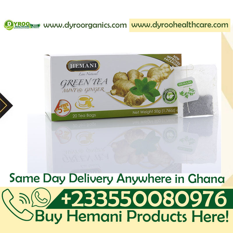 Hemani Green Tea Mint & Ginger in Ghana