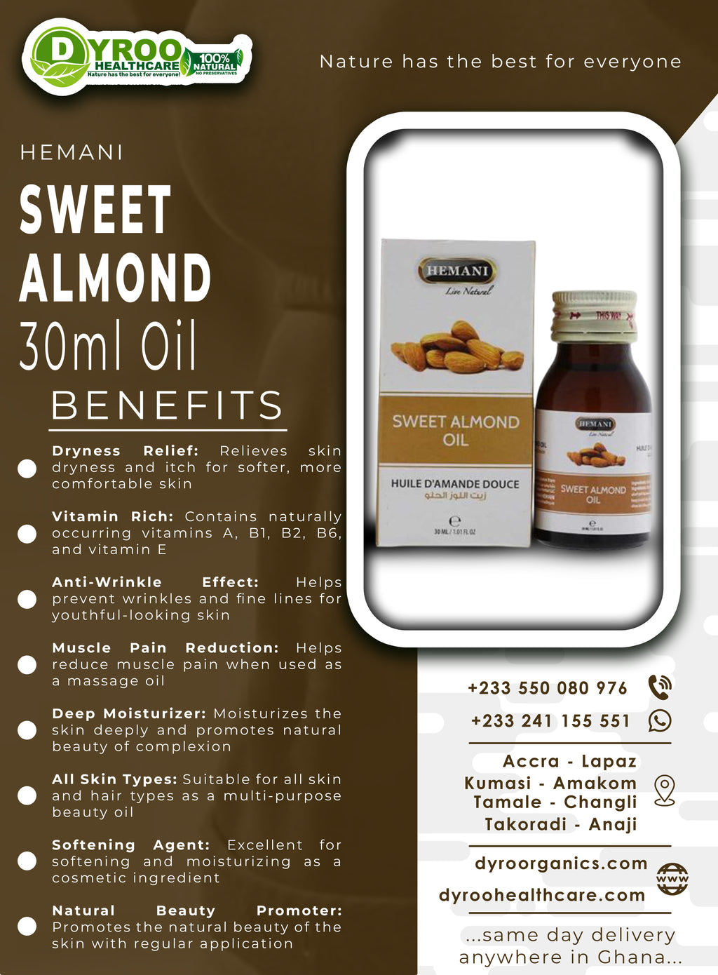 Hemani Sweet Almond Oil Benefits