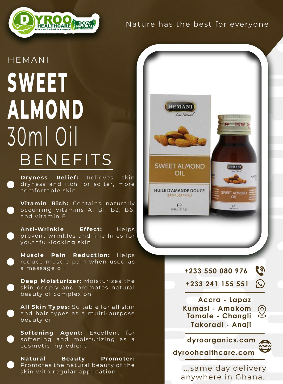Hemani Sweet Almond Oil Benefits