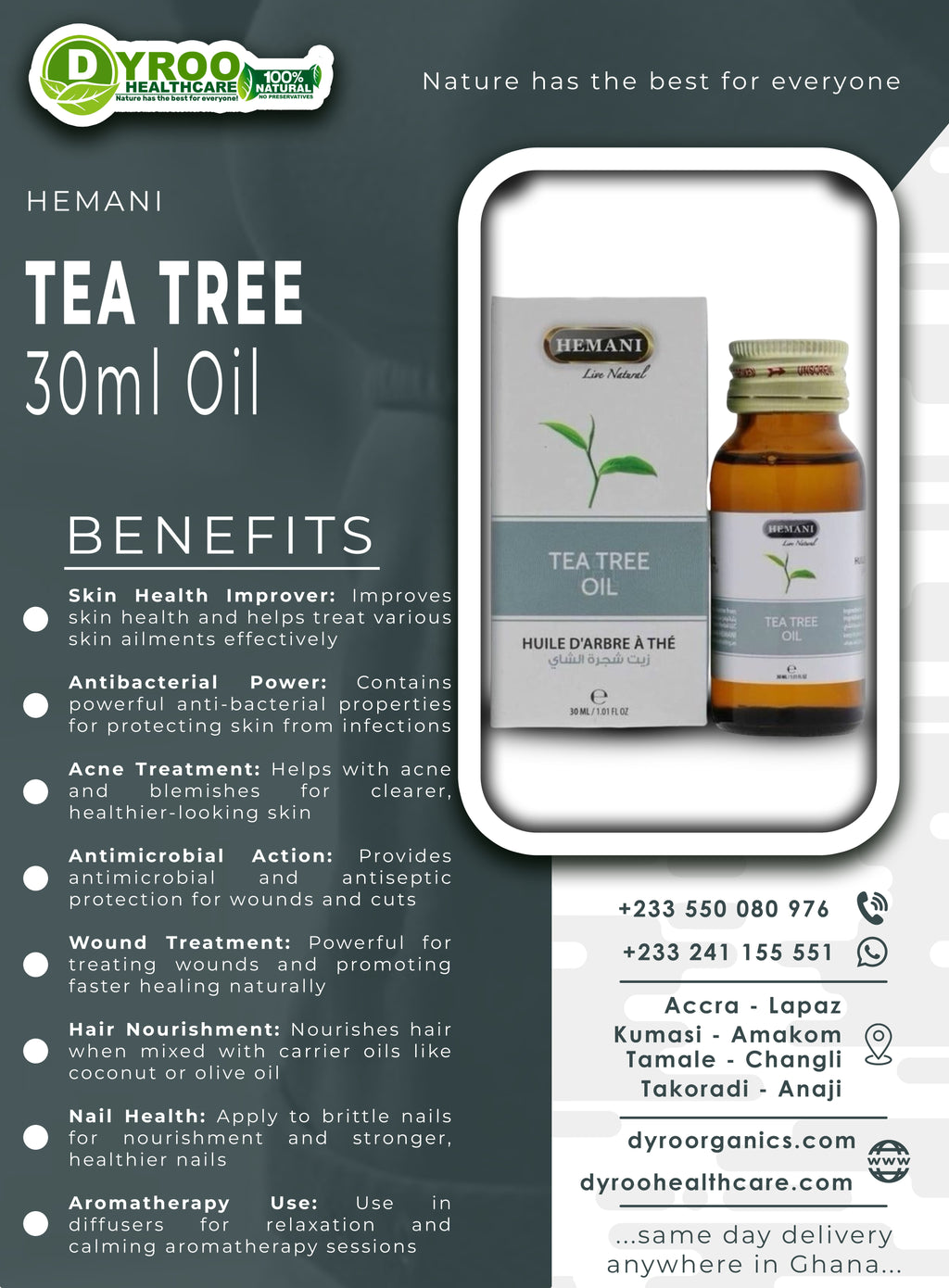Hemani Tea Tree Oil 30ml