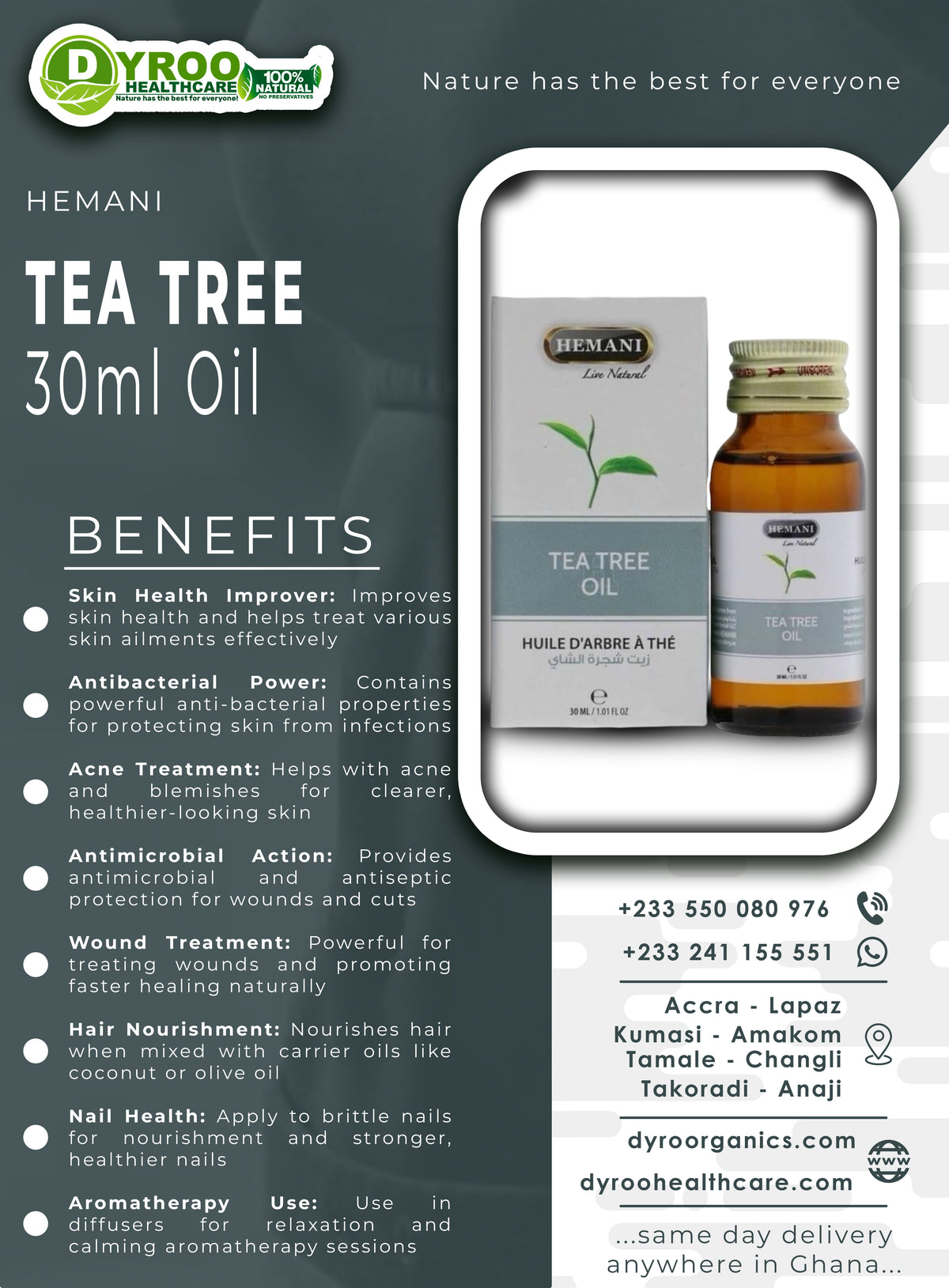Hemani Tea Tree Oil 30ml