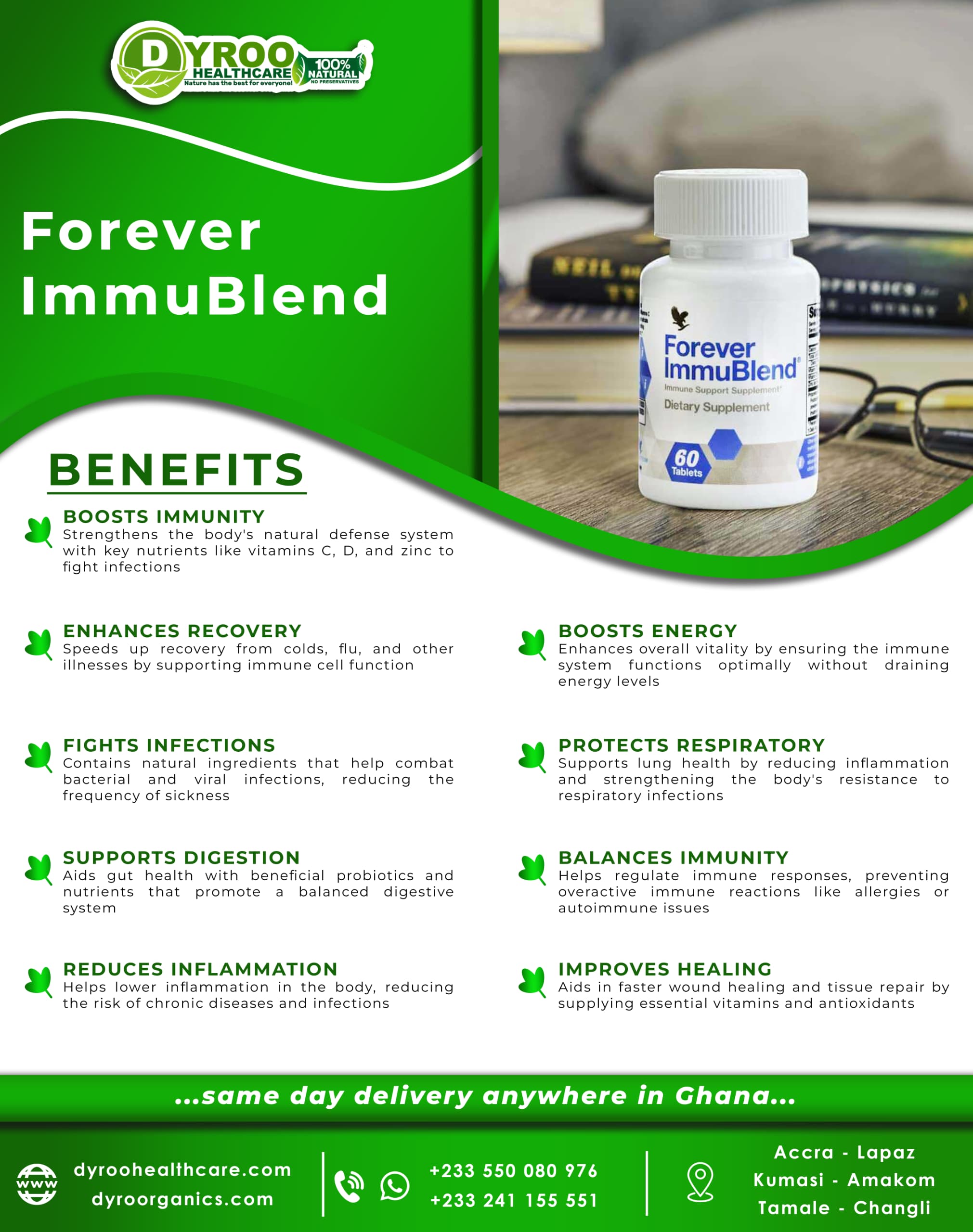 Forever Immublend 60 Tablets - Dyroo Naturals