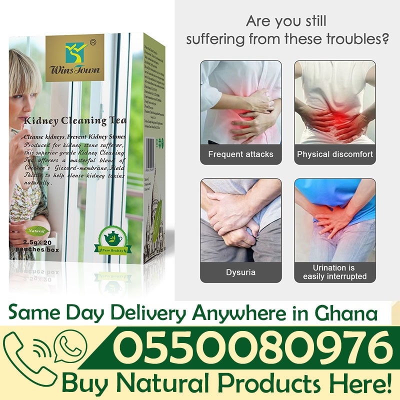 Dyroo Naturals Wins Town Kidney Cleaning Tea 20 tea bags featuring natural herbal blend in a box, designed to support kidney health.