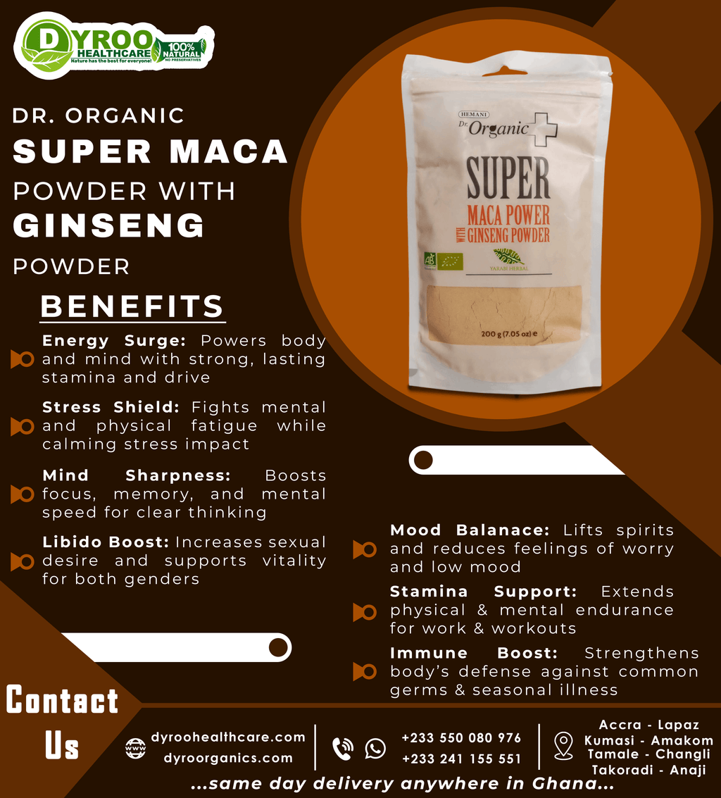 Super Maca with Ginseng Powder 200g | Organic Powder