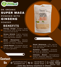 Super Maca with Ginseng Powder 200g | Organic Powder