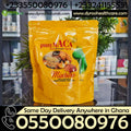 Organic Pure Maca Powder mixture by Dyroo Naturals in a 400g bag, showing a close-up of the powder inside the package.