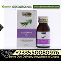 Dyroo Naturals Hemani Rosemary Oil 30ml bottle with dropper, natural herbal oil for hair and skin treatment.